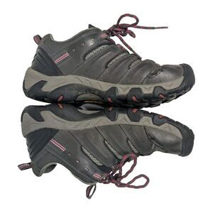 Keen Footwear Sneakers Women US 8.5 Charcoal Gray Pink Trim Active Hiking